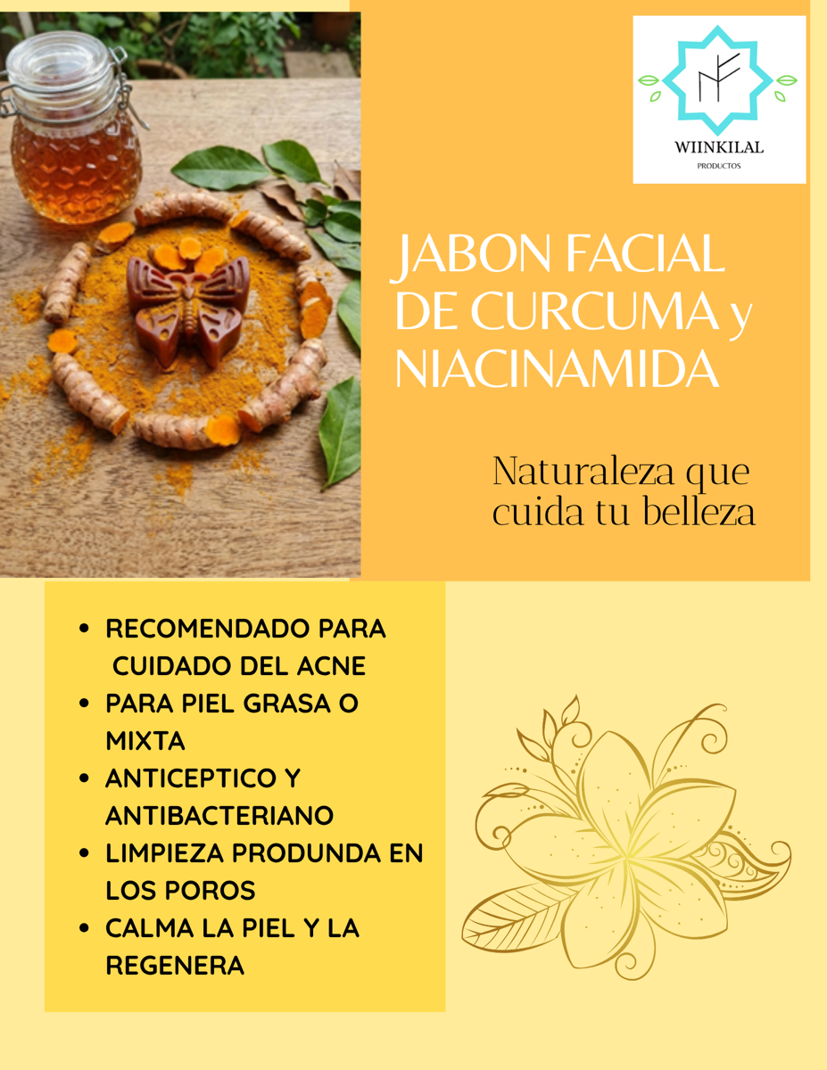 Pieza editorial de campaña de WIINKILAL con jabón facial.